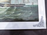 a picture of a picture of a ship in the water