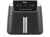 ninja air fryer in black with digital controls
