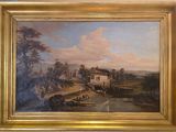 a picture of a painting on the wall of a house