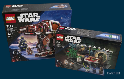 deux coffrets Lego Star Wars exposés dans leur boîte