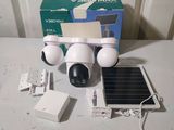 a picture of a solar powered home security system
