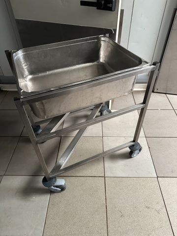 Support inox bac gastro Tournus Equipement avec bac gastro