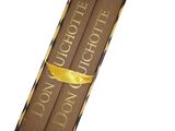 a close up of a box of chocolates on a white background