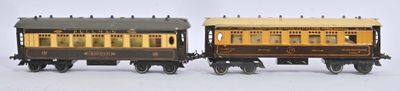 Hornby, deux voitures à boggies