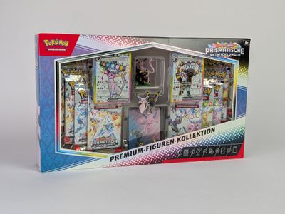 une boîte de cartes à collectionner pokemon sur une surface blanche
