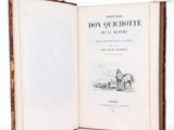 a book opened to show a picture of a man on a horse