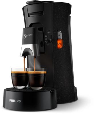 Une machine à café Philipsa permettant de préparer deux tasses de café