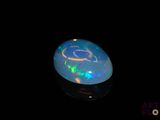 an image of a black oplite in the dark