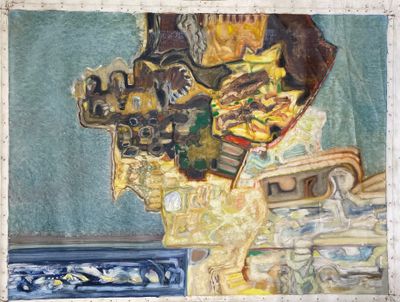 un tableau représentant une femme coiffée d'un chapeau