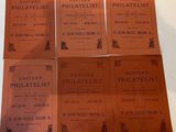 six pamphlets for the eastern philaelist are on a table
