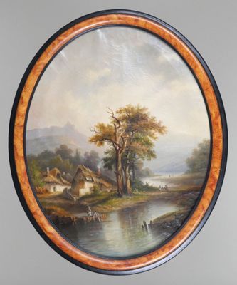 DESGRANGES (XIXe siècle) Paysage à la rivière