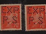 deux timbres sur lesquels figurent un homme et une femme