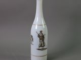a picture of a vase with a picture of a man and a woman on it