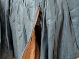 an image of a woman ' s dress made of blue and gold