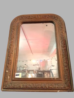 Deux miroirs dont un de style Louis Philippe 59 x 44 cm et un petit mi - Photo 1