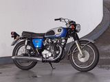 a motorcycle that is parked in a parking garage