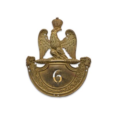 Plaque de shako. D’officier du 6e régiment d’infanterie de l…