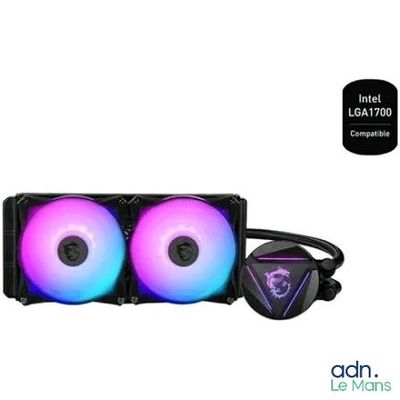 a product image of a cooler with two fans and a controller