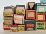 a pile of boxes that are stacked on top of each other