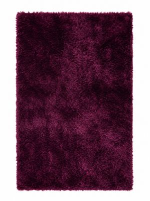 a close up of a purple rug on a white background