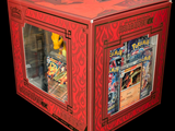 a red box with a picture of pokemon inside of it