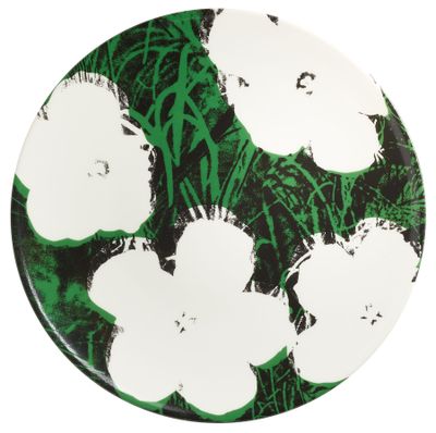 Andy Warhol Assiette en porcelaine « Flowers » (blanc)