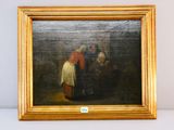 une image représentant un tableau sur lequel figurent un homme et une femme dans une cuisine