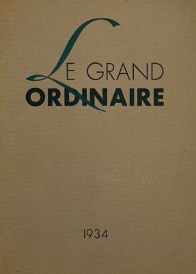 a close up of a book with the title le grand ordinaire