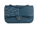 chanel blue quilted lambskin flap bag