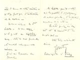 une vieille lettre manuscrite d'un homme qui écrit un poème