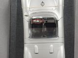 a model of a car in a display case