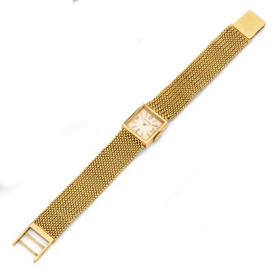 Montre-bracelet pour dames en or jaune 18 carats