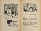 un livre ouvert sur lequel figure l'image d'un homme et d'une femme