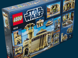 a box of lego star wars sets on a blue background