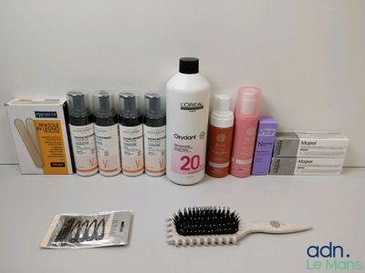 many different types of hair products on the table
