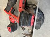 a picture of a corded circular saw with a circular blade