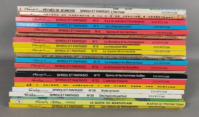 FRANQUIN. Réunion de 19 volumes Spirou et Fantasio et 1 volu… - Photo 1
