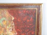 a picture of a painting on the wall of a room