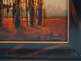 a picture of a painting of a group of people in a field