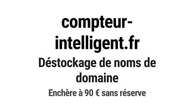 Nom de domaine compteur-intelligent.