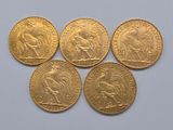 six gold sovereigns of the british empire