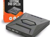 the external dvd speler is in front of the box