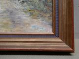 a picture of a painting on the wall of a room