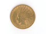 an image of a gold coin with an indian head on it