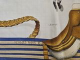 a drawing of a pair of shoes with a rope on it