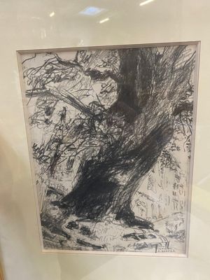 Alain BARRIER (Né en 1953). "Arbres".