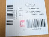 a box with a sticker on it that has a barcode on it
