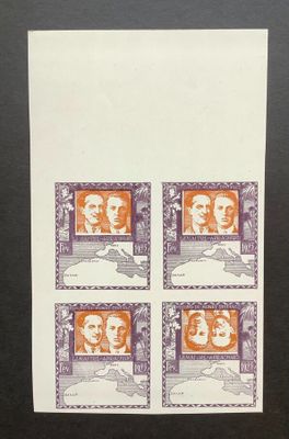an image of a stamp with a picture of a man and a woman on it