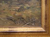an image of a painting of a man in a boat on the water