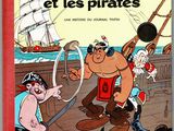 the cover of a book with an image of a pirate and other characters